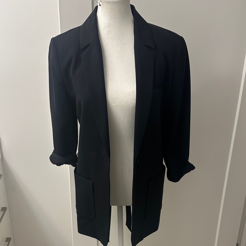 Foley + Corinna jacket silk black vintage